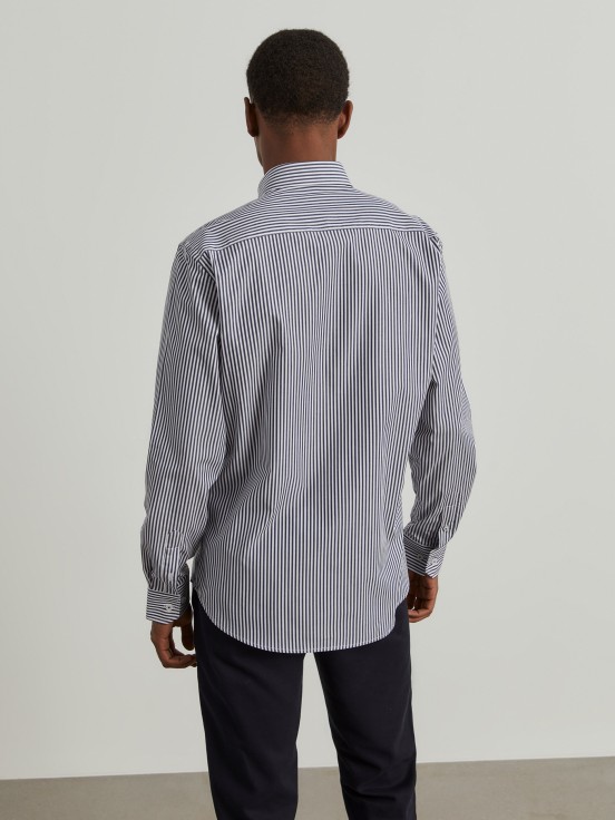 Striped slim fit shirt