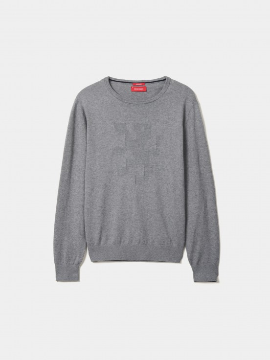 Cotton and cashmere sweater