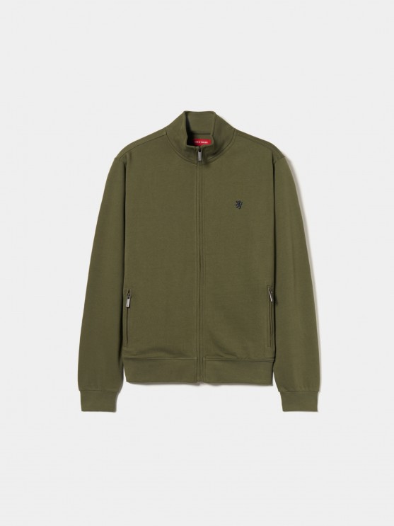 Cotton knitted coat