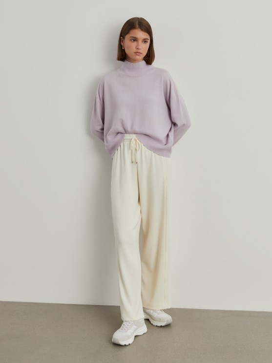 Wool turtleneck sweater