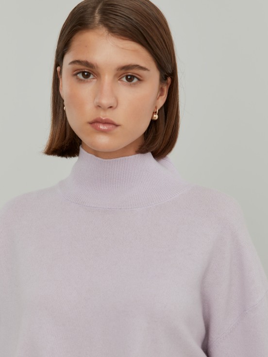 Wool turtleneck sweater