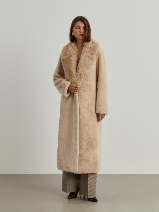 Long fur coat