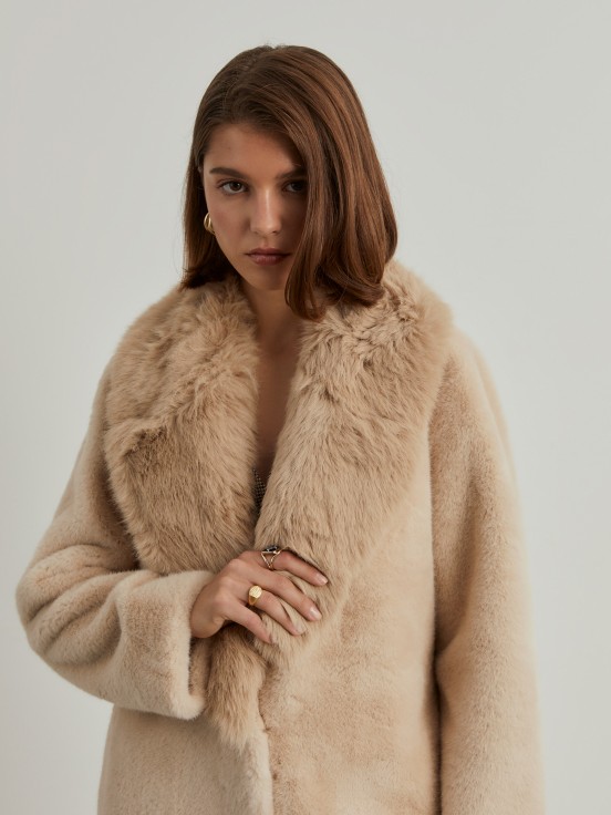 Long fur coat