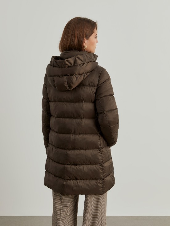 Long quilted jacket