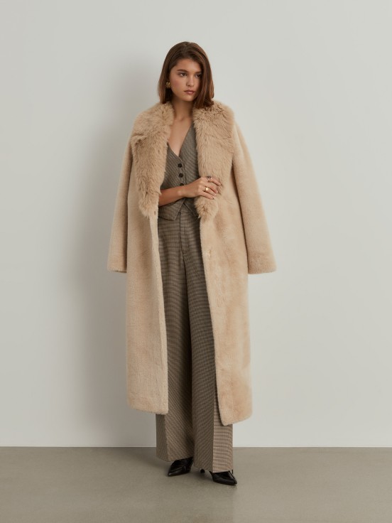 Long fur coat