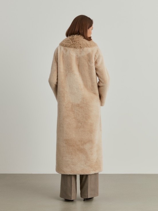 Long fur coat