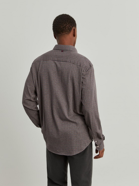 Plaid slim fit shirt