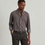 Plaid slim fit shirt