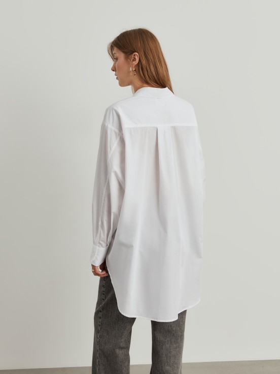 Oversize asymmetric shirt