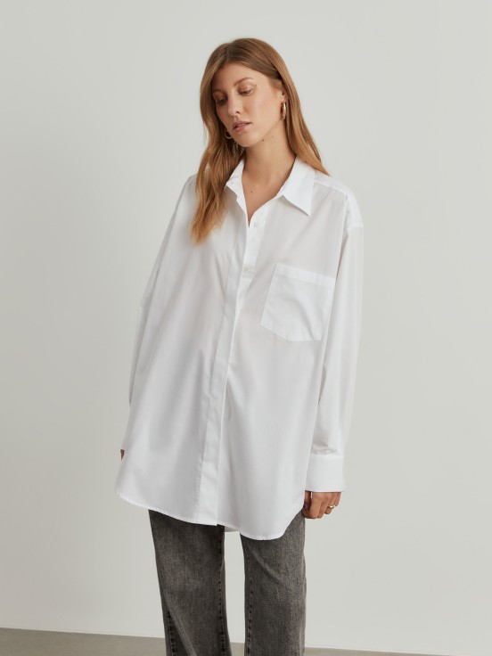 Camisa assimtrica oversize