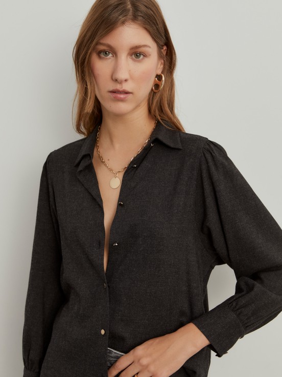 Asymmetric oversize shirt