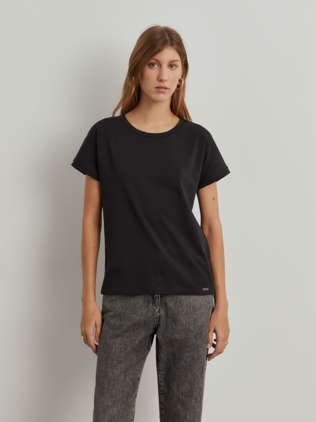 T-shirt em algodão
