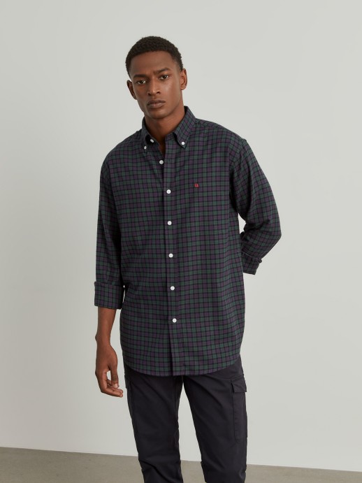 Regular fit plaid shirt