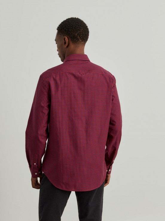 Slim fit checkered shirt