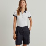 Two-tone pique polo shirt