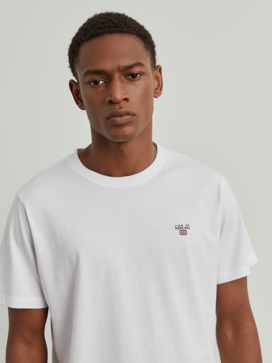 T-shirt básica de algodão - LP003255_001 - LION OF PORCHES