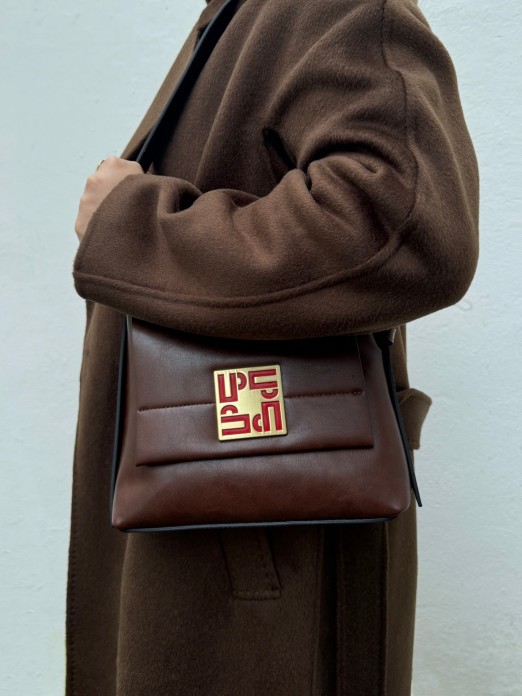 Asymmetrical shoulder bag