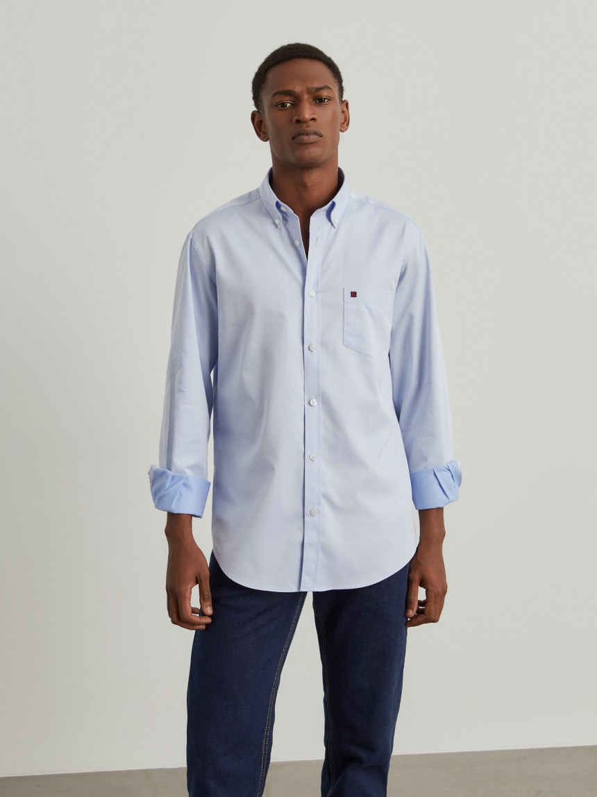 Regular fit cotton shirt
