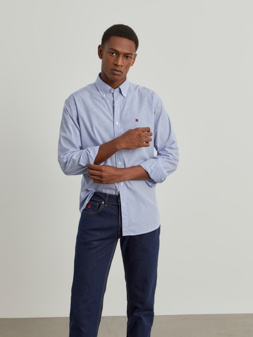 Slim fit striped shirt