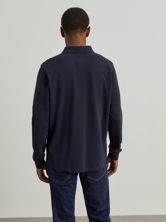 Long sleeve polo shirt