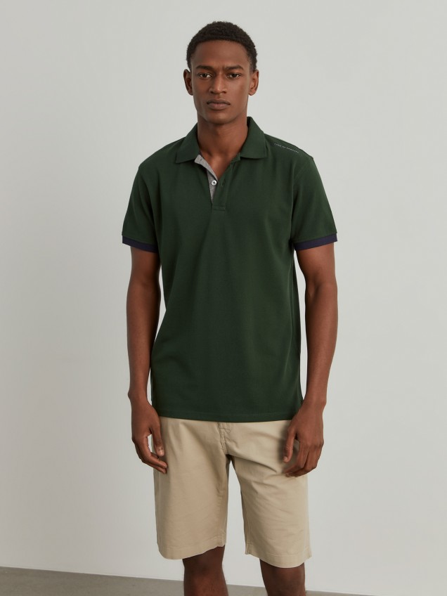 Cotton piqu� polo shirt