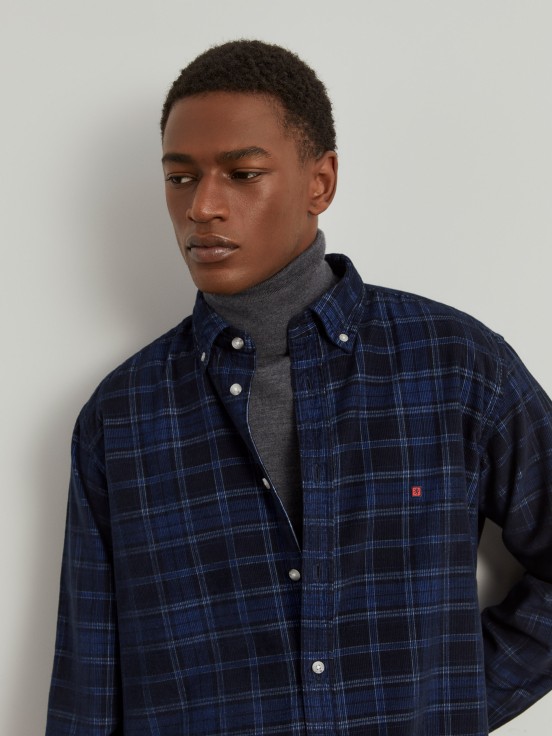 Regular fit plaid shirt