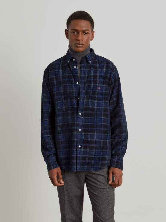 Regular fit plaid shirt