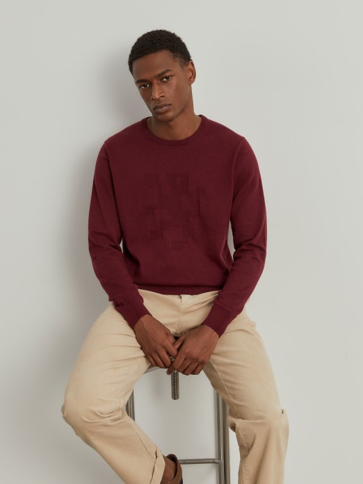 Cotton and cashmere sweater