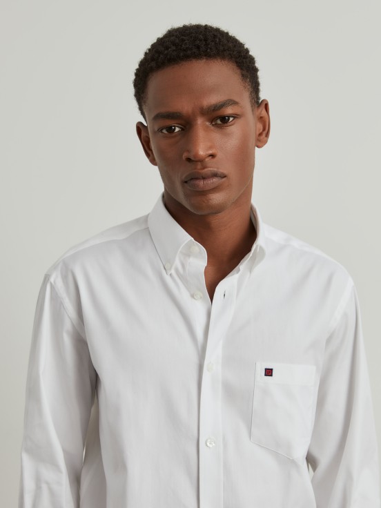 Regular fit cotton shirt