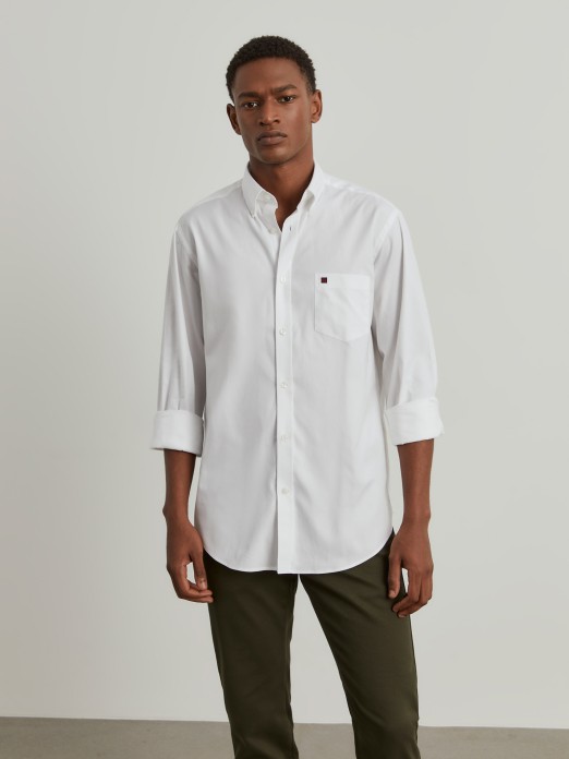 Regular fit cotton shirt