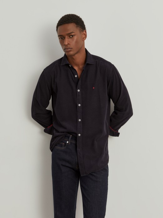 Slim fit corduroy shirt