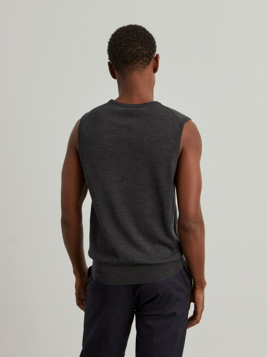 Merino wool vest