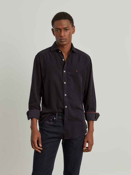 Slim fit corduroy shirt