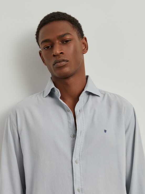 Slim fit corduroy shirt