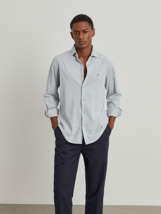 Slim fit corduroy shirt