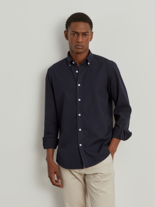 Slim fit cotton shirt