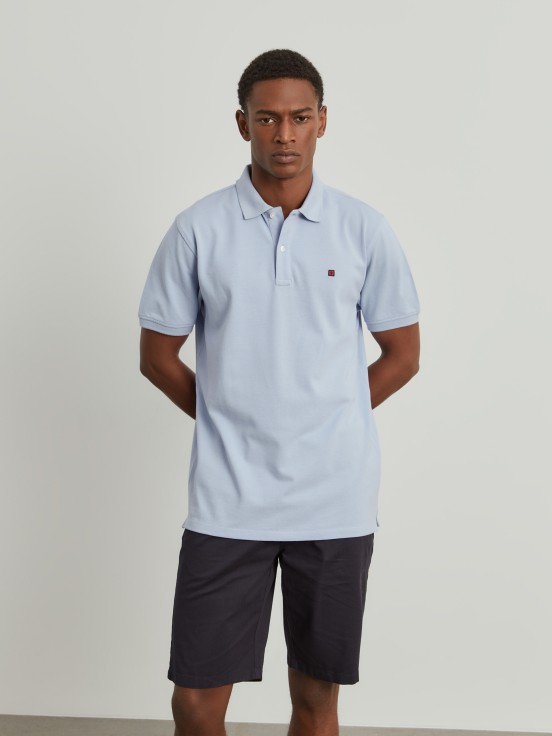 Cotton piqu polo