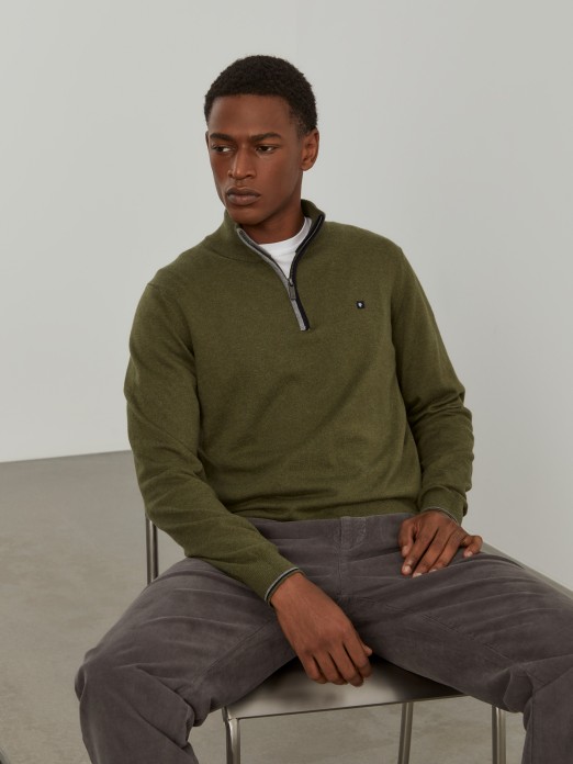 Cotton and cashmere sweater