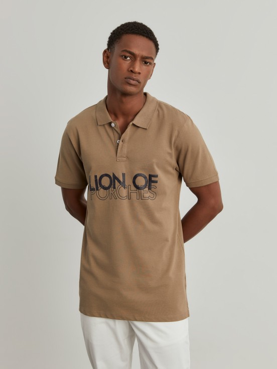 Polo de piqu de corte slim