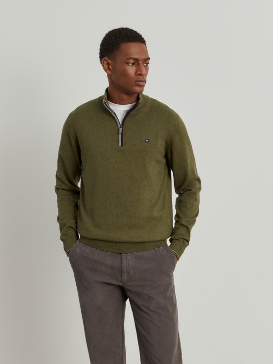 Cotton and cashmere sweater