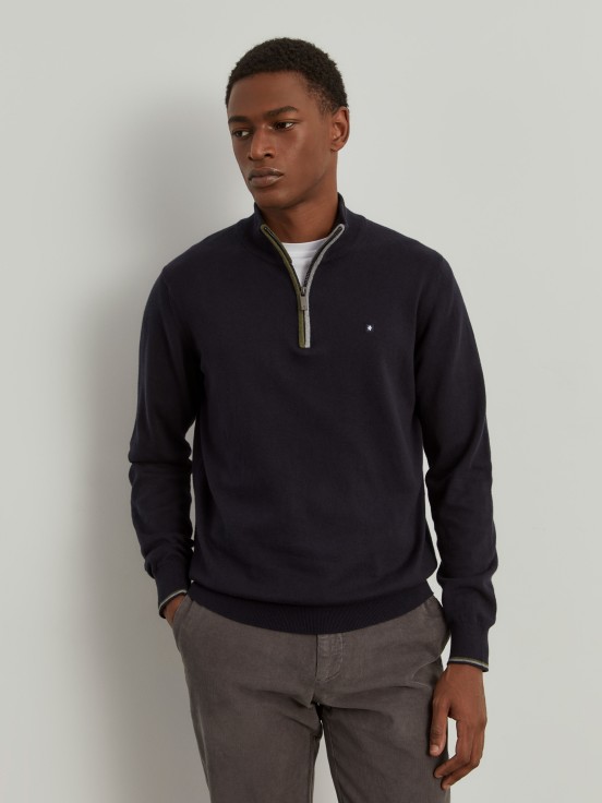 Cotton and cashmere sweater