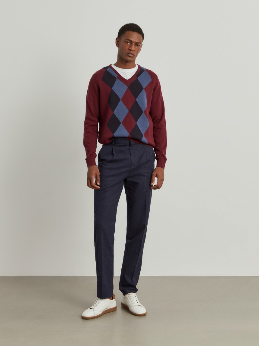 Cal�as chino com cord�o