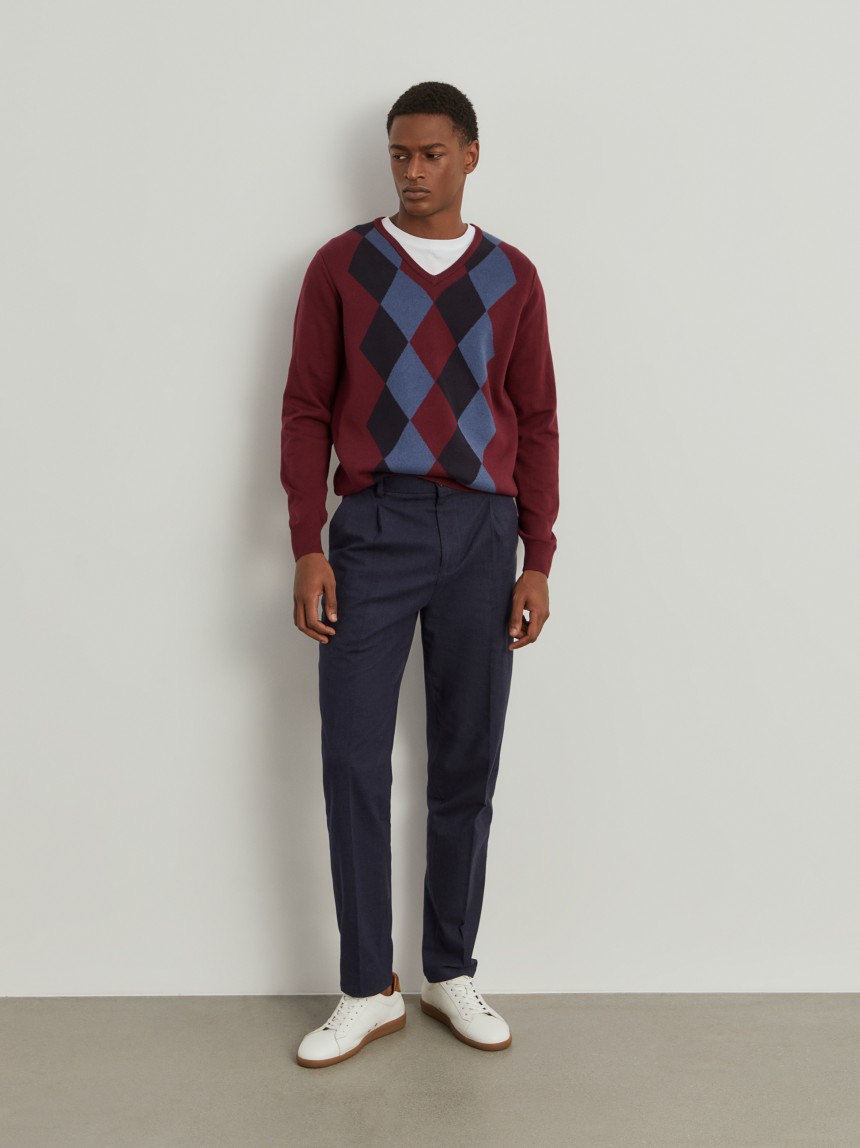 Cal�as chino com cord�o