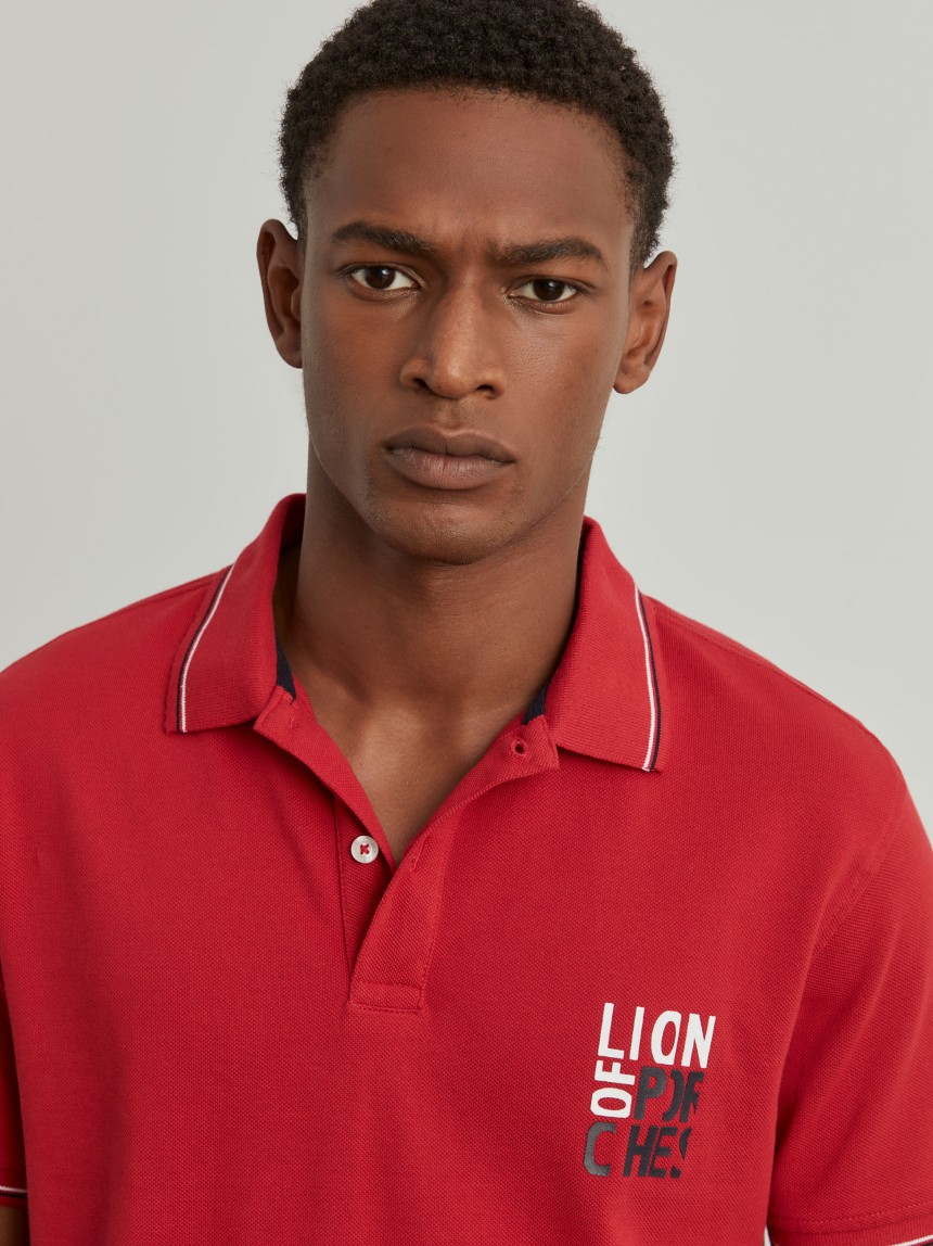 Polo piqu� de algod�o