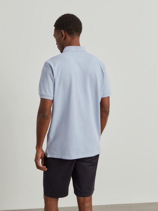 Cotton piqu polo