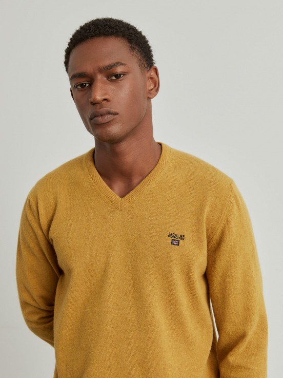 V-neck pullover