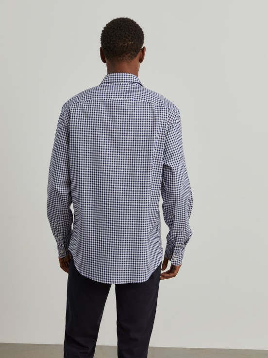 Camisa slim fit quadrados