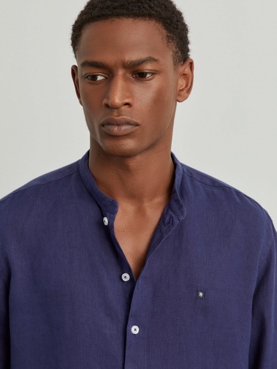 Slim fit linen shirt