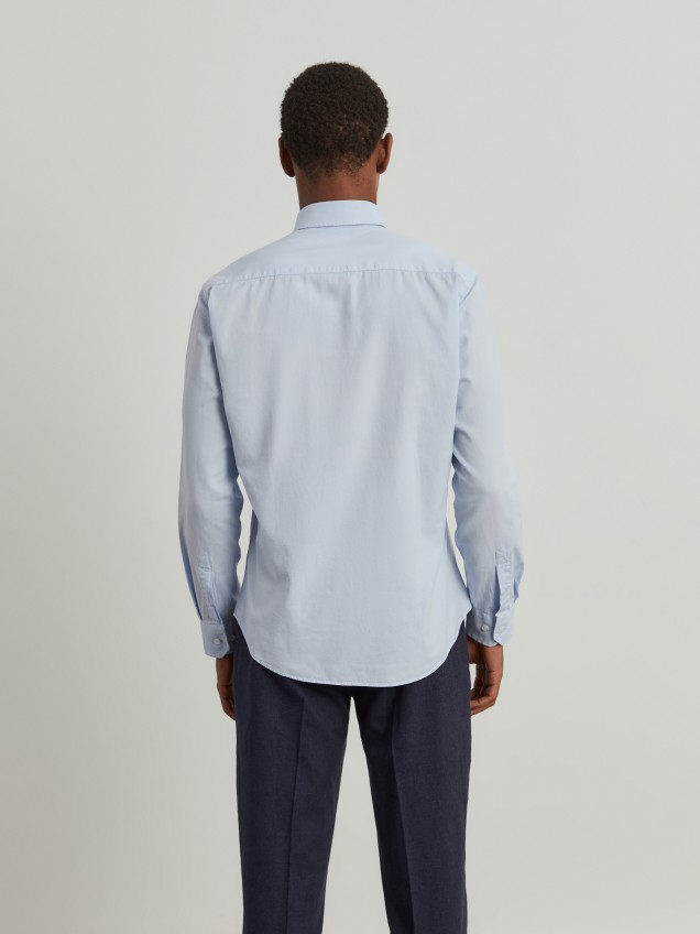 Camisa de sarga slim fit