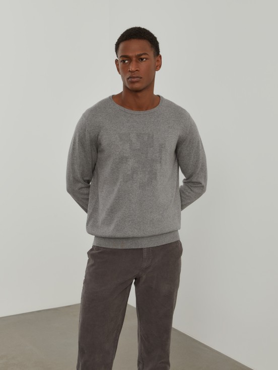 Cotton and cashmere sweater